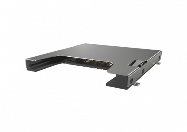 Foto Transmisión exprés de datos: Las ranuras para tarjetas microSD y SD de Amphenol CS ya disponibles en Rutronik.